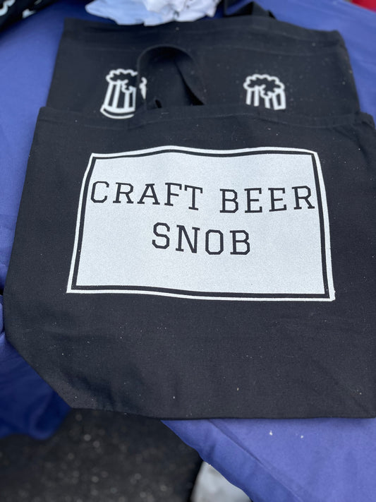 Craft Beer Snob Tote Bag